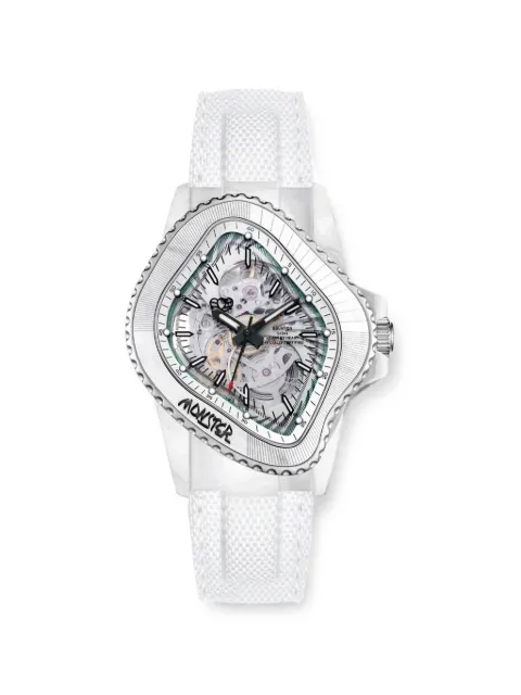 LAARVEE Monster 40mm watch Silver PEA005GFRPWHT