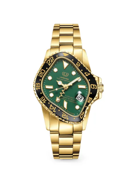 LAARVEE Crash 40mm watch Green PEA001GMTGBLKGRN