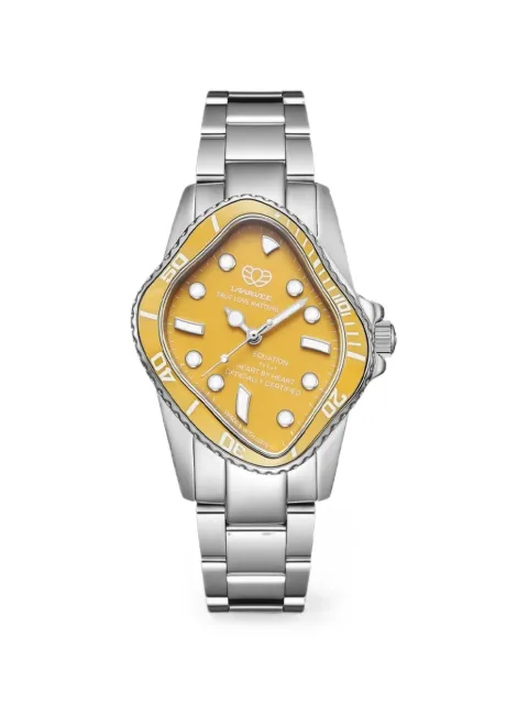 LAARVEE Crushed 37mm watch Yellow PEA101SYLW