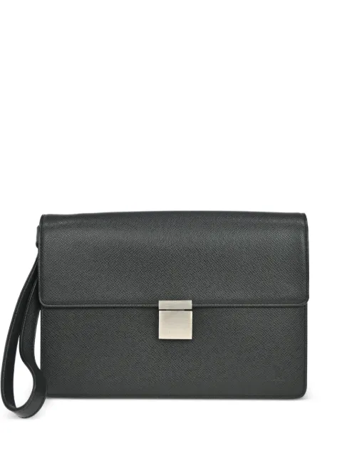 Louis Vuitton Pre-Owned 2007 Taiga Selenga clutch bag Black NQ10353