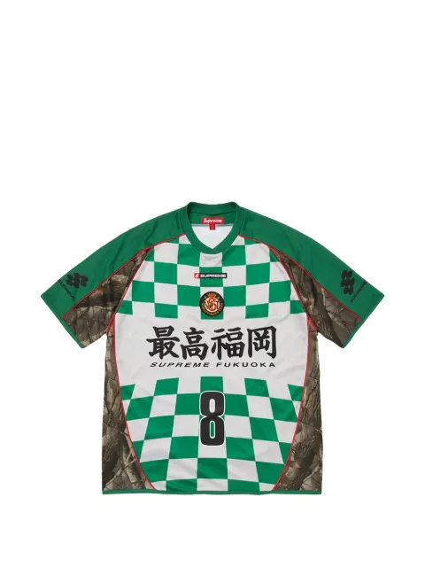 Supreme x Realtree Hardwoods Camo checkerboard-print panelled T-shirt Green SU27980