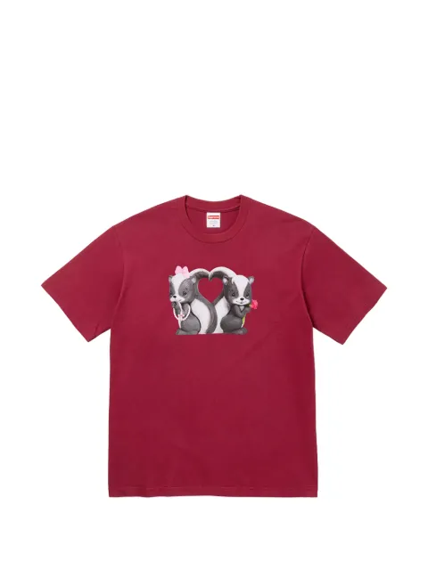 Supreme Skunk graphic-print T-shirt Red SU27960