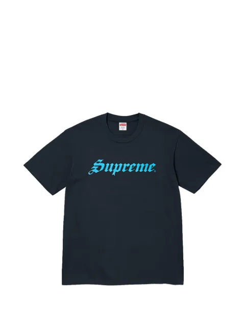 Supreme logo-print T-shirt Blue SU27956