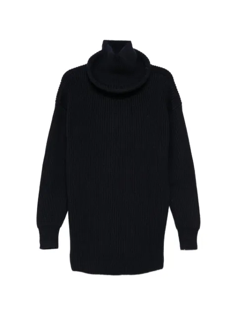 Balenciaga oversize-ring ribbed sweater Blue 542627T6141