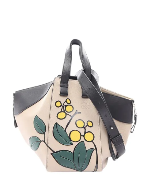 Loewe Pre-Owned 2021 Small Leather Herbarium Hammock satchel Neutrals OLJ0E82AIDX5U6E9