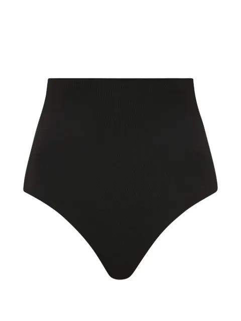 BONDI BORN Betty high-waisted bikini bottoms Black EMP404WBLK