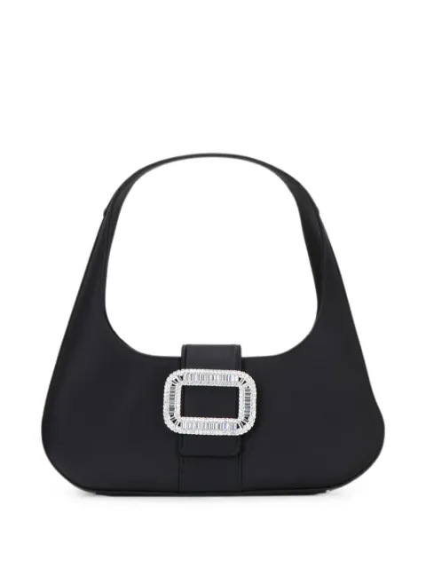 Roger Vivier mini Pilgrim crystal-buckle tote bag Black RBWABDS0100RS0
