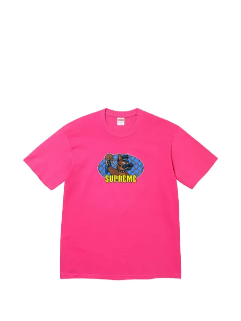 Supreme graphic-print T-shirt Pink SU27976