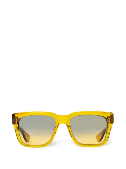 Chrome Hearts Box Officer square-frame sunglasses Yellow CHRM1498