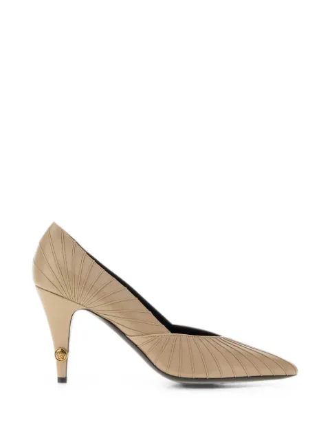 Versace Gianni leather pumps Neutrals 10238371A17623