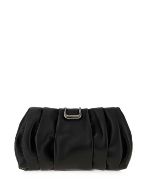 Brunello Cucinelli pleated leather clutch bag Black MBPLB2830PC101