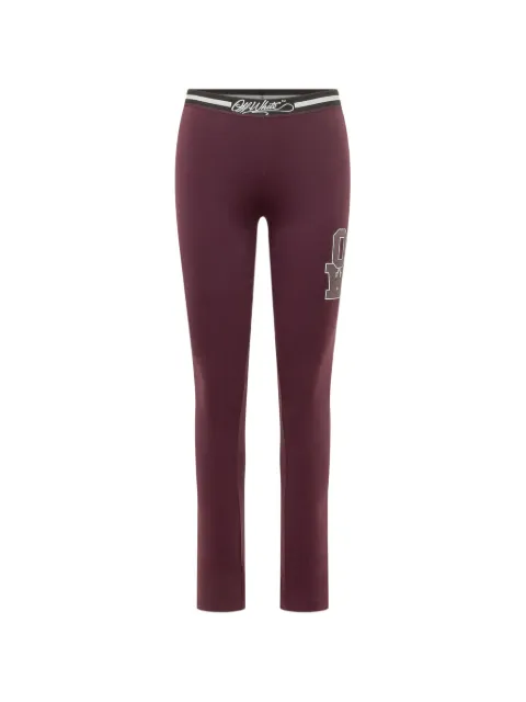 Off-White College logo-print leggings Purple 2FH00390BW620