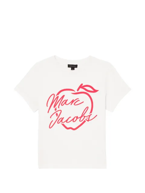 Marc Jacobs logo-print cotton T-shirt Neutrals 2F6RTP029C14111