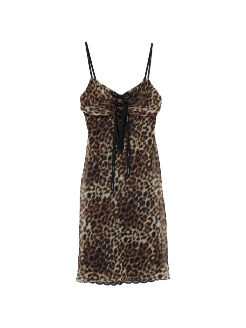 Marc Jacobs leopard-print slip dress Brown 2F6RDR029W13201