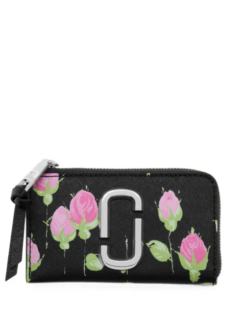 Marc Jacobs Snapshot top-zip multi wallet in vintage floral Black 2F6SMP016S01