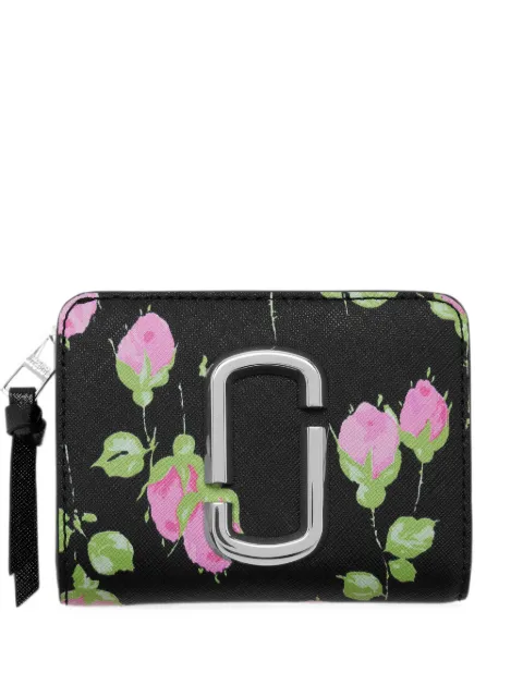 Marc Jacobs Snapshot mini compact wallet in vintage floral Black 2F6SMP015S01