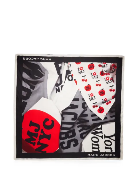 Marc Jacobs Canal St silk scarf White 2F6RRA010W03