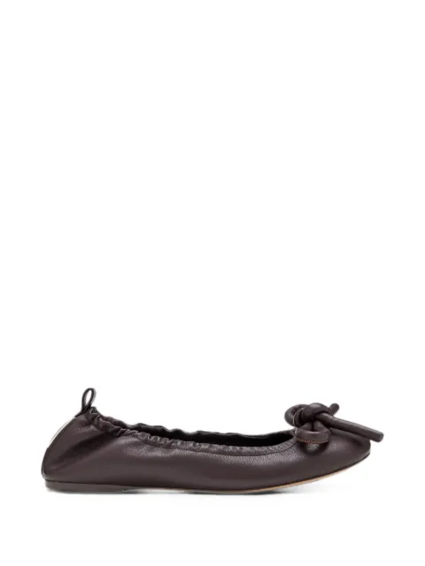 Marc Jacobs The Bow lace-up ballerinas Brown 2F6FFL001F08