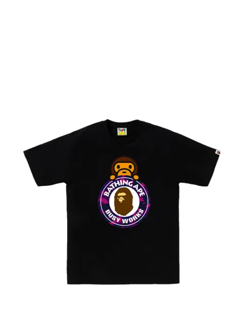 A BATHING APE® Busy Works Milo T-shirt Black 0ZXTEMX00710QBKS