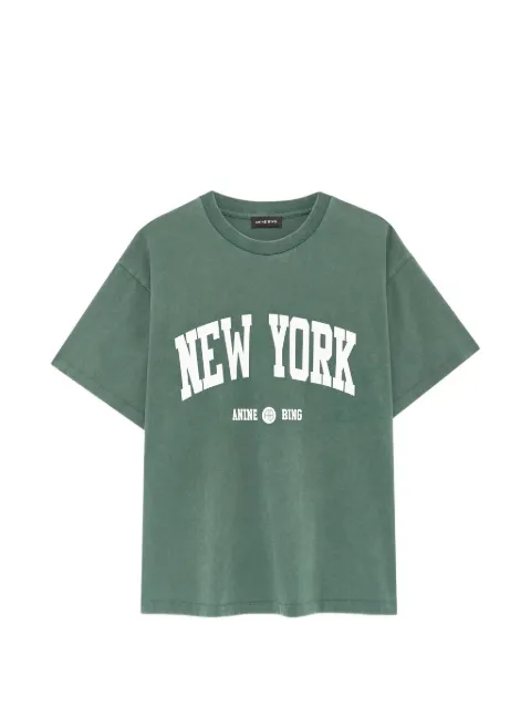 ANINE BING Cade T-shirt New York University - cilantro Green A0812901