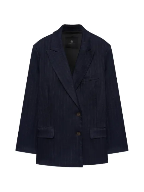 ANINE BING Aretha blazer - navy pinstripe Blue A0112103