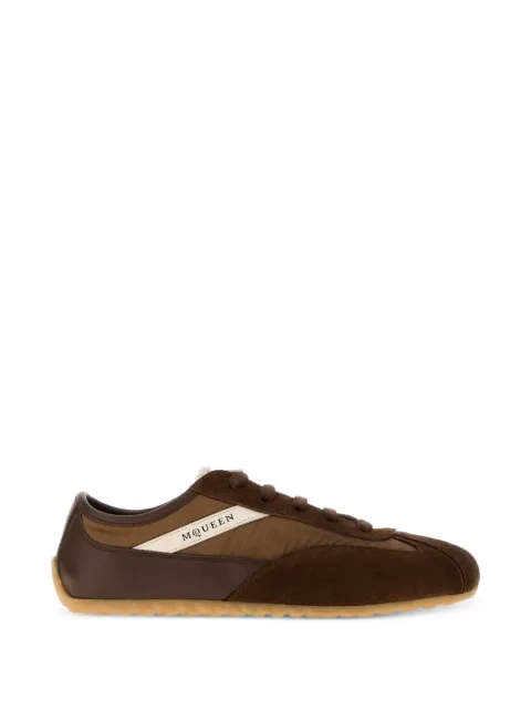 Alexander McQueen Boxe panelled calf suede sneakers Brown 868495WIAKI