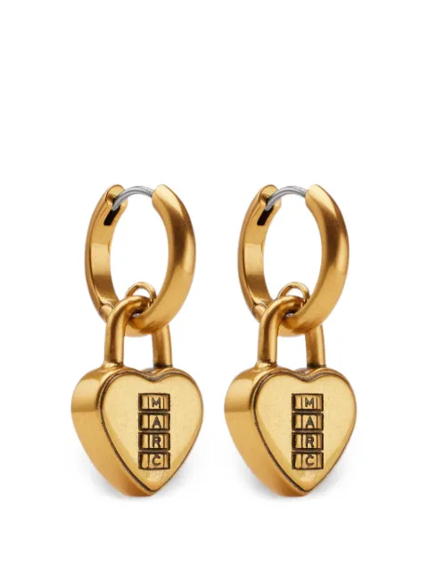 Marc Jacobs heart padlock earrings Gold 2F6JER001J46