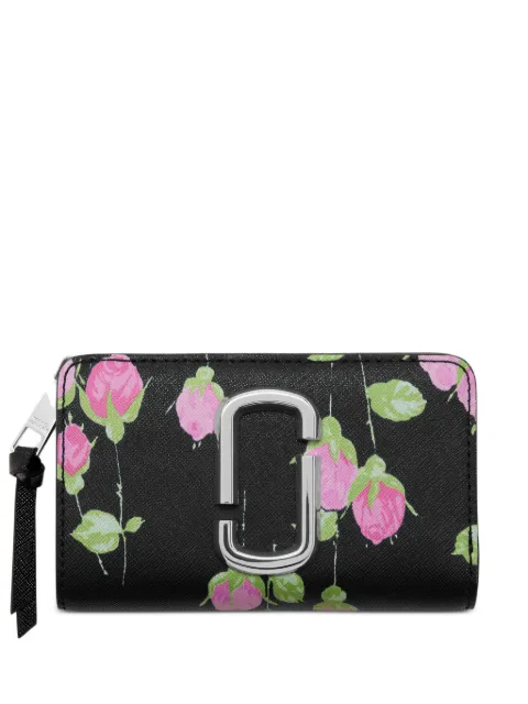 Marc Jacobs Snapshot compact wallet in vintage floral Black 2F6SMP014S01