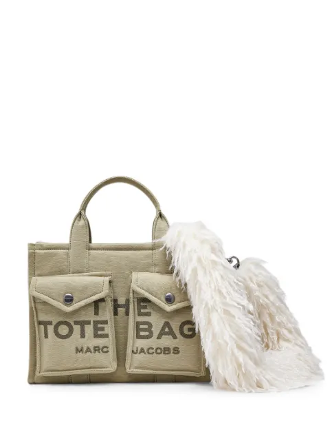 Marc Jacobs medium Tote bag in cargo fur canvas Green 2F6HTT024H02