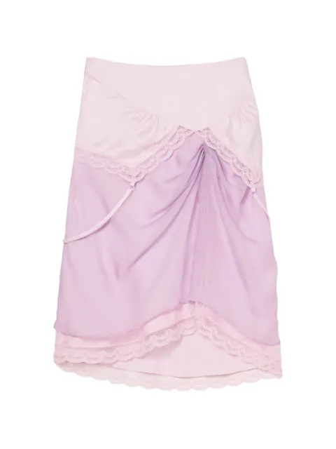 Marc Jacobs layered satin slip skirt Pink 2F6RSK030W42