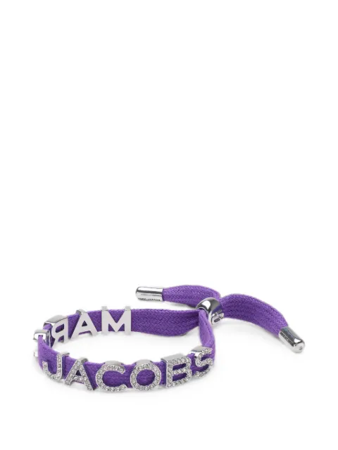 Marc Jacobs crystal-embellished logo bracelet Purple 2F6JBR001J29