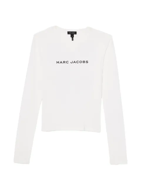 Marc Jacobs bow-print logo-print T-shirt White 2F6RTP012C17