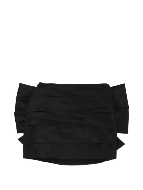 Marc Jacobs bow ruched skirt Black 2F6RSK027W02001