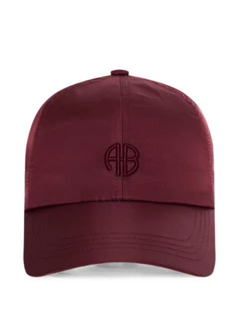 ANINE BING Jeremy baseball cap AB nylon - fig Red A1212281