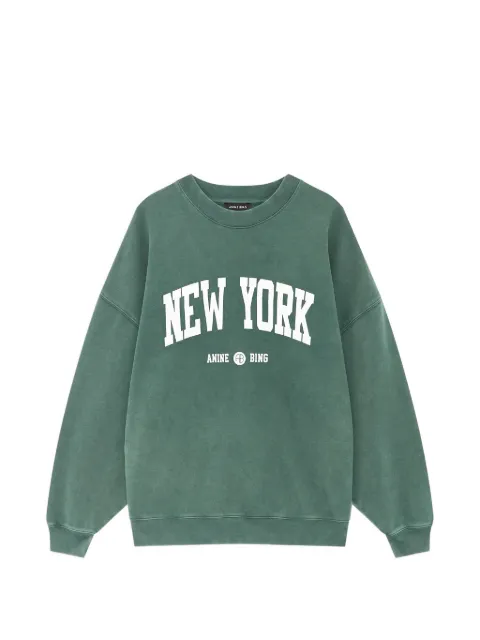 ANINE BING Miles sweatshirt New York University - cilantro Green A0812898