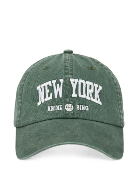 ANINE BING Jeremy baseball cap New York University - cilantro Green A1212936