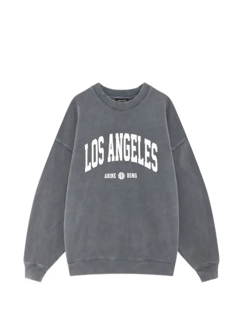 ANINE BING Miles sweatshirt Los Angeles University - washed grey Grey A0812899