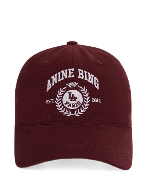 ANINE BING Jeremy baseball collegiate cap Red A1212678