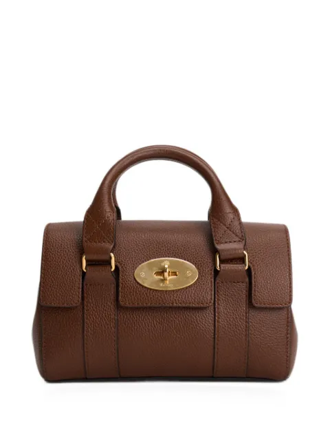 Mulberry mini Bayswater grained tote bag Brown RL8930G110OAK