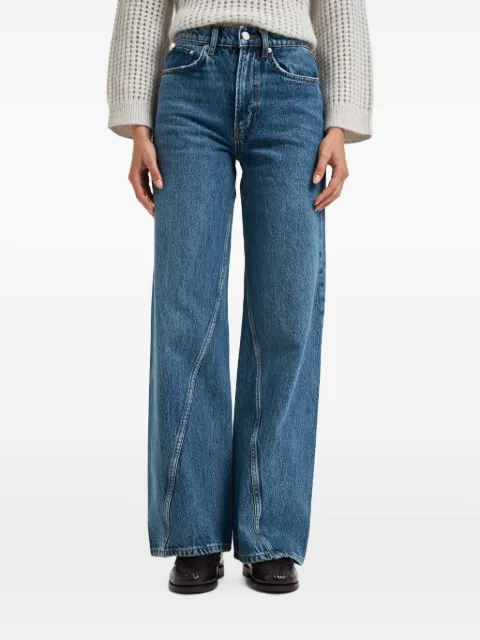 ANINE BING seam-detail wide-leg jeans Blue 12916WHD94