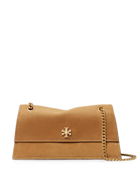 Tory Burch medium Kira turnlock-fastening suede shoulder bag Brown 178857