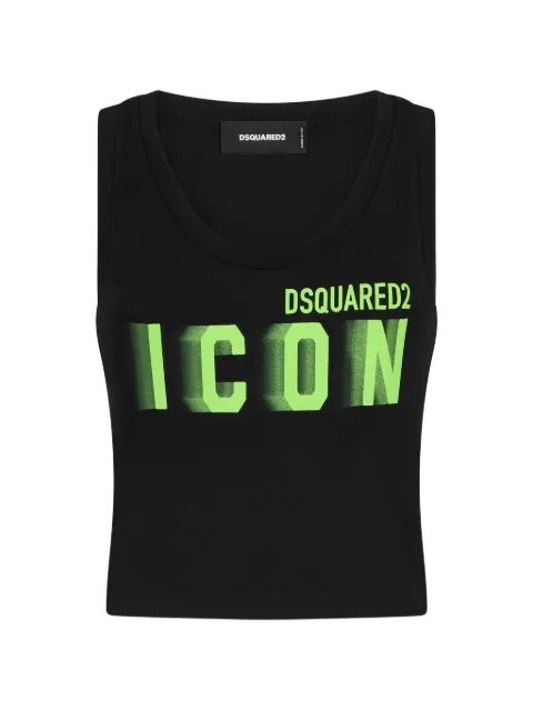 DSQUARED2 Icon logo cropped vest Black S80NL0003S24668