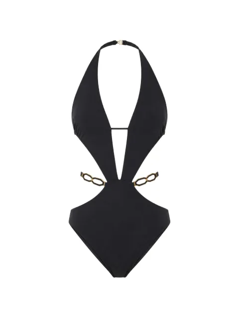 Gottex Pearl cut-out chain-link swimsuit Black 24BP025001