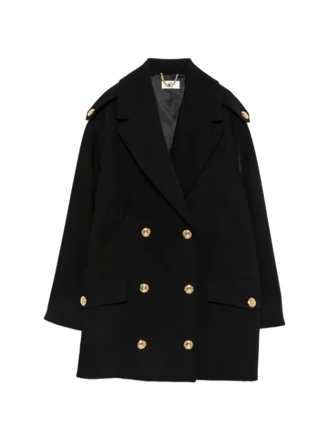 Elisabetta Franchi double-breasted coat Black CP00766E2