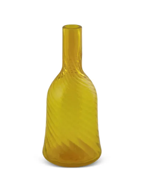 ENZO DE GASPERI rippled-effect bottle vase Yellow 17510907220