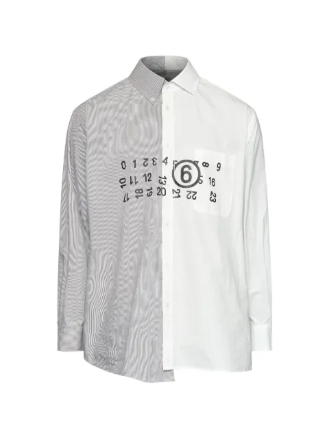 MM6 Maison Margiela cotton poplin shirt White SH0DT0057MTN183