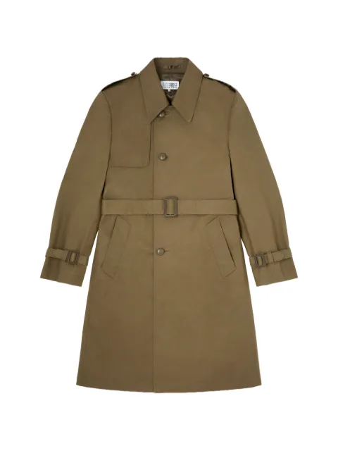 MM6 Maison Margiela coated cotton trench coat Green SH0AH0007M36001