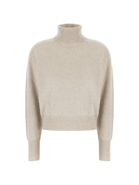 Vanisè roll-neck ribbed-trim sweater Neutrals V78601099