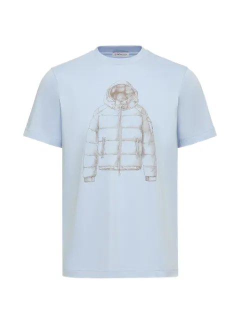Moncler graphic-print T-shirt Blue L20918C0000289B8U