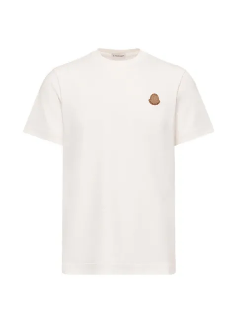 Moncler logo-patch T-shirt White L20918C000438390T